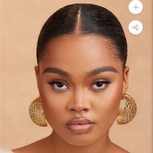 KHOI Jewelry Badu Earrings in Brushed Gold